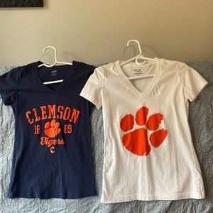 Clemson T-shirt Duo, V-Neck Small